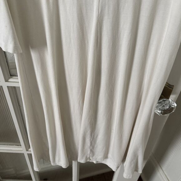 Beige Shift Dress Twist Front Fresh Produce Knee Length Womens Large USA Made - Picture 10 of 12